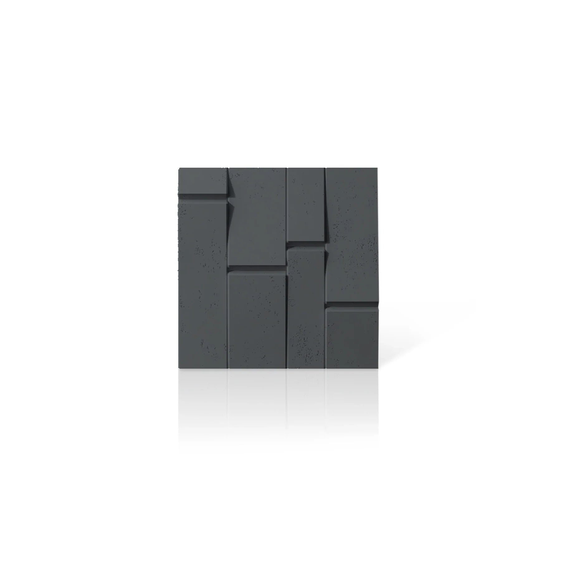 3D Concrete Wall Panels BREAK OUT colour swatch on white background DecorMania.eu